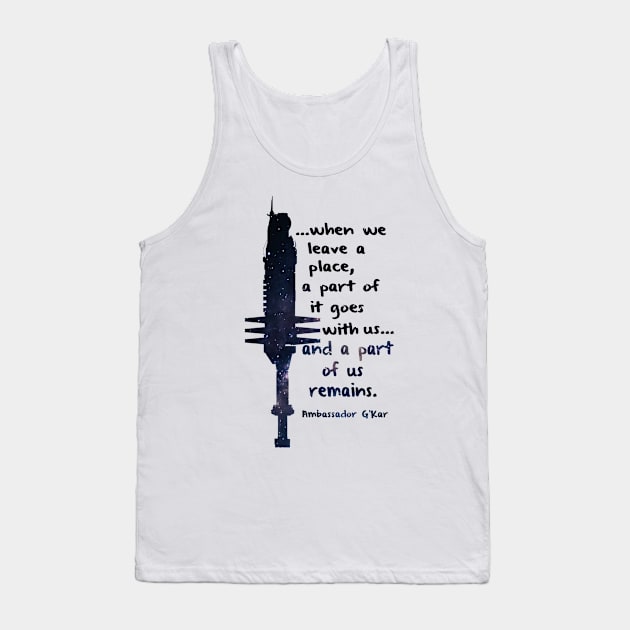 When we leave a place Tank Top by NatLeBrunDesigns